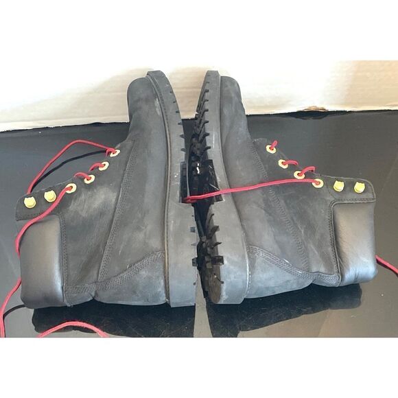 TIMBERLAND WOMEN'S Heritage 6-IN BLACK PREMIUM WATERPROOF BOOTS WOMEN’S SIZE 10 - Picture 7 of 12